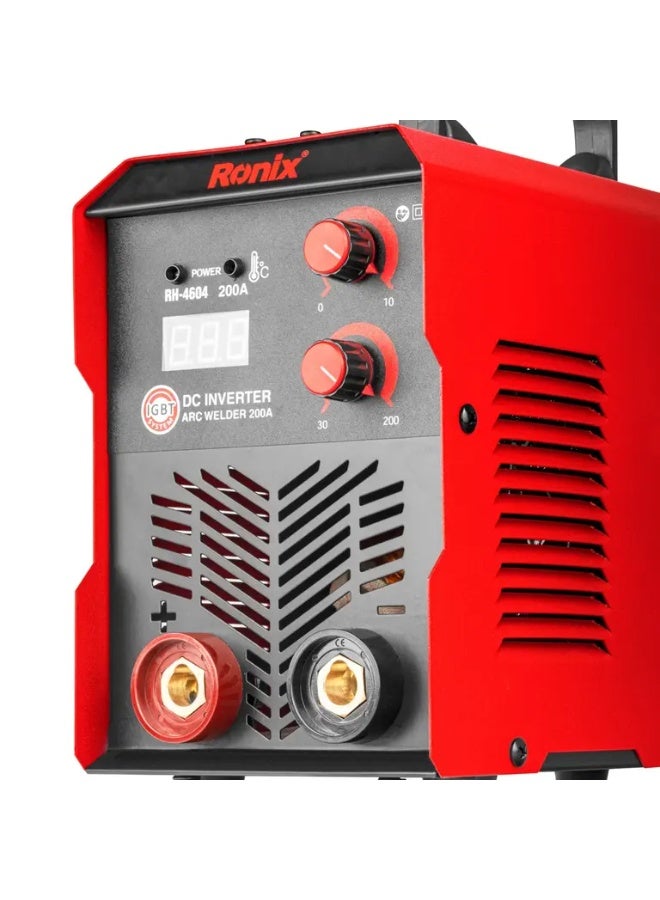 RONIX DC Arc Welding Inverter 200A-Turbo Fan Plus #RH-4604 - Image 3